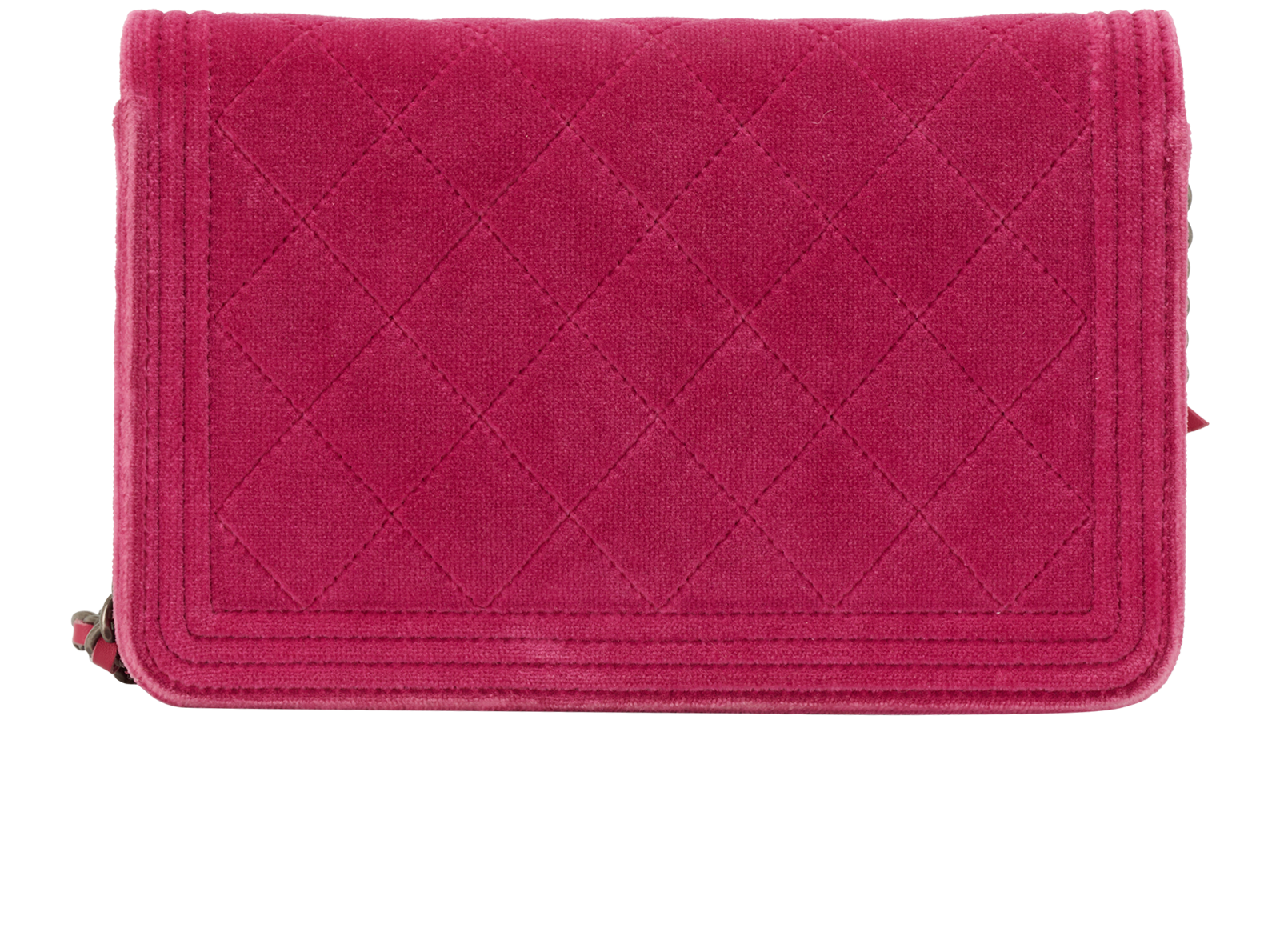 Boy WOC, &pound;1,600, Handbags, Pink, Velvet, Back view